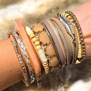 Boho Chic Multi-Layered Bracelet Set